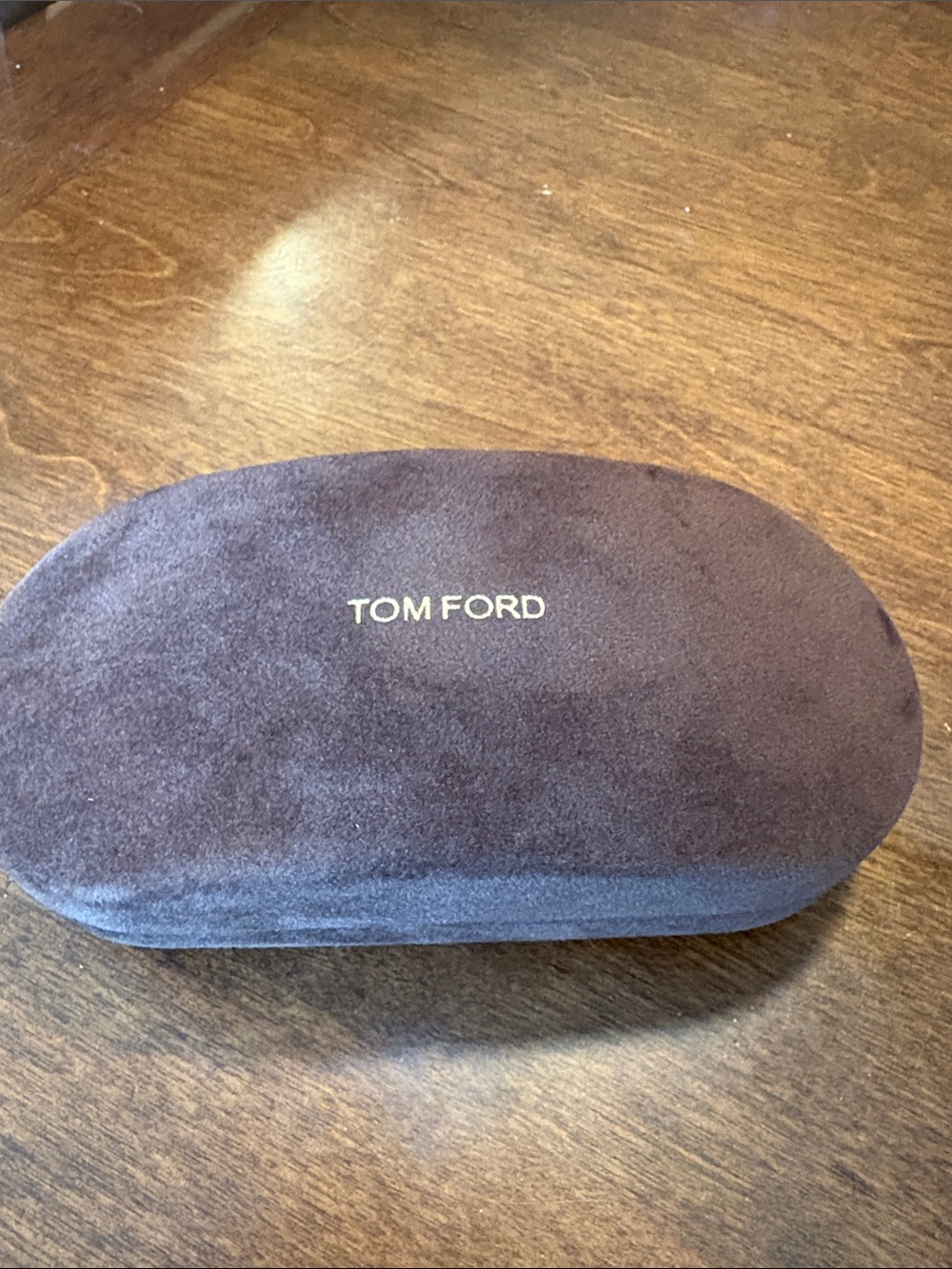 Tom Ford Dark Brown Suede Men's Toiletry Pouch